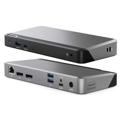 Alogic DX2 Dual 4K Display Universal Docking Station - with 100W Power Delivery