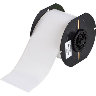 Brady 13562, BBP85 10" x 50' White Indoor/Outdoor Vinyl Label