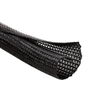 MGI SpeedWare Braided Split-Sleeve Wire Loom for High-Temperature Automotive Harness and Home Cable Management 10 feet (1/8")