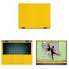 Decalrus - Protective Decal for The Dell Inspiron 14 7415 2-in-1 (14" Screen) Laptop Yellow Carbon Fiber Cover wrap CFdellInspiron7415_2in1Yellow view 1
