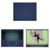 Decalrus - Protective Decal for The Dell Inspiron 14 7415 2-in-1 (14" Screen) Laptop Blue Carbon Fiber Cover wrap CFdellInspiron7415_2in1Blue view 1