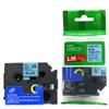 LM Tapes - Premium 1/2" (12mm) Black on Blue Compatible TZe P-Touch Tape for use with Brother PT-2700, PT2700, PT-2710, PT2710 Label Maker Includes Tape Size/Color Guide. view 3