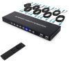 HDMI KVM Switch 8 Port, 4K@30Hz USB KVM Switcher for 8 Computers Share 1 Monitor and 4 USB Devices, 8X1 Switches with Adaptive EDID Wired Remote and 8 HDMI&USB KVM Cables view 1