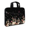 11.6-12.2 Inch Laptop Sleeve Case - Chromebook, Ultrabook, Notebook, Tablet Neoprene Handle Case for Men Women - Two Pockets Fit Apple MacBook Air, Samsung, Acer, HP, DELL (Flowers) view 1