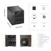 Asustor Lockerstor 4 Gen2 - AS6704T | 4-Bay NAS, Quad-Core 2.0GHz Processor, 4 M.2 NVMe Slots (PCIe 3.0), Dual 2.5GbE, Expandable to 10GbE, 4GB DDR4 RAM, (No Drive) view 3