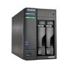 Asustor Lockerstor 2 Gen2 AS6702T - 2 Bay NAS, Quad-Core 2.0 GHz CPU, 4x M.2 NVMe slots (PCIe 3.0), Dual 2.5GbE, 4GB DDR4 RAM, Network Attached Storage (Diskless) view 1