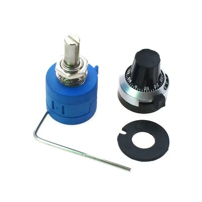 RELAND SUN 3590S 10-Turn Rotary Wire Wound Precision Potentiometer Pot with 6.35mm knob (1K 102L)