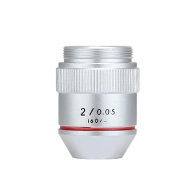TYZK Microscope Kit Objective Lens Microscope 1x 2X Infinity Objective Lens Microscope Accessories Microscope Lens Adapters (Color : 2X 160)