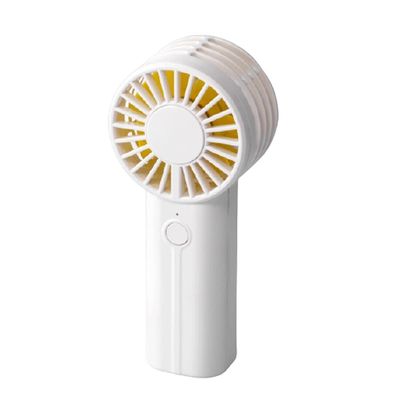 DFDFSFG Small Portable Mini Fan,HandheldDesk Mini Fan,USB Cooling Fan,Mini Handheld Fan, for Travel Office Room Household Mini Fan Strong Airflow (Color : White)