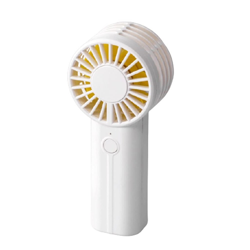 DFDFSFG Small Portable Mini Fan,HandheldDesk Mini Fan,USB Cooling Fan,Mini Handheld Fan, for Travel Office Room Household Mini Fan Strong Airflow (Color : White)