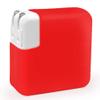 2 Pack DAYJOY Soft Liquid Silicone Protective Case Cover Compatible with 29W/30W/35W USB-C Power Adapter, Scratch Proof Anti-Fall Shockproof Skin Sleeve Accessories (red+Purple) view 2