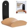 Mt.Jun Beech Wood Headphone Wall Mount Holder, with VHB Adhesive Tape and Screw, Holds 10 lbs (Black & Beech Wood) view 1