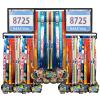 Shimeyao Medal Holder, Metal Wall Rack, 34.37 x 11.22 Inch, Black view 1