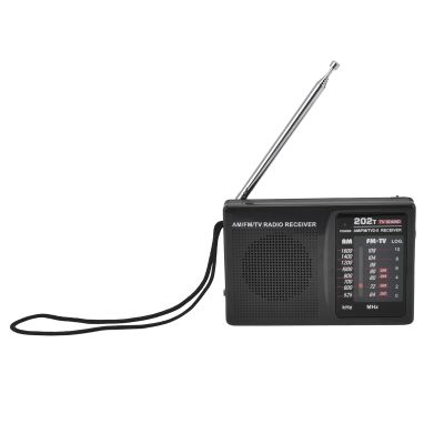 R-202T Audio - Portable AM/FM/TV Band for Indoor/Outdoor Use with External Headphones
