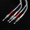 8ag 8N OCC Silver-Plated HiFi Speaker Cable High Performance Speaker Amplifier Sound Connecting Cable Y-Y/Banana-Y etc (Color : Banana Plug-Banana, Size : 1.5m) view 1
