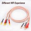 1 Pair Audio 12TC OCC high-end HiFi Gun-Shaped Gold-Plated R-Shaped Y-Shaped Shovel Banana Plug 24-core Speaker Cable (Color : Banana Plug-Y Plug, Length : 1.5m) view 3