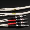 One Pair HiFi Silver-Plated Speaker Cable Hi-end 5N OCC Speaker Wire for Hi-fi Systems Y Plug Banana Plug Speaker Cable (Color : B-B, Length : 1m) view 3