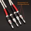 One Pair HiFi Silver-Plated Speaker Cable Hi-end 5N OCC Speaker Wire for Hi-fi Systems Y Plug Banana Plug Speaker Cable (Color : B-B, Length : 1m) view 4