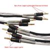 Fever grade 12TC OCC monocrystalline copper audio speaker cable HiFi amplifier speaker cable pure copper banana plug (Color : 12TC, Length : 2m) view 2