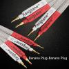 Fever Grade OCC Silver-Plated Speaker Cable HiFi Micro-Space Audio Cable Banana Plug-Y Plug Banana Plug-Banana Y-Y (Color : Banana Plug-Banana, Length : 4 m) view 2