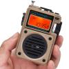 HanRongDa Radio, Bluetooth Speaker Support MicroSD Card, FM MW WB Shortwave Receiver with NOAA Alerts and Sleep Timer, Rechargeable Retro Digital Radios with Backlit and Alarm for Camping HRD701 view 1