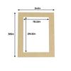 Poster Palooza Linen 24x36 Picture Frame Mats with White Core for 20x30 Pictures - Fits 24x36 Frame - One Mat - With Bag & Backing view 4