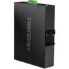 TRENDnet 10-Port Industrial Gigabit PoE+ Switch, WideTemperature Range -20  65C (-4  149F), DIN Rail Switch, 50-55V DC, 8 x Gigabit PoE+ Ports, 2 x Gigabit SFP Slots, TI-PGM102, Black view 4