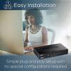 TRENDnet 8-Port Gigabit Desktop Switch, TEG-S83, 8 x Gigabit RJ-45 Ports, Ethernet Splitter, 16Gbps Switching Capacity, Fanless Design, Metal Enclosure, Lifetime Protection, Black view 3