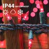 LAMPHOME Pink Valentine's LightsValentine's Day Decoration 150 Count 31.9ft UL Certified Mini Bulb String Light for Outdoor Christmas Garland Tree Garden Party Patio Wedding view 3