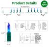 LAMPHOME Super-Bright Extendable Blue Christmas Lights Decoration 150Lights 31.9ft UL Certified Mini Bulb String Lights Set for Outdoor Christmas Tree Garden Holiday Party Patio Wedding Garland Decor view 3