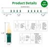 LAMPHOME Clear Christmas String Lights, 150 Count 31.9Ft Incandescent Mini Bulb Lights, Green Wire Waterproof Indoor Outdoor String Lights for Xmas Tree, Garland, Wedding, Party & Holiday Decor view 3
