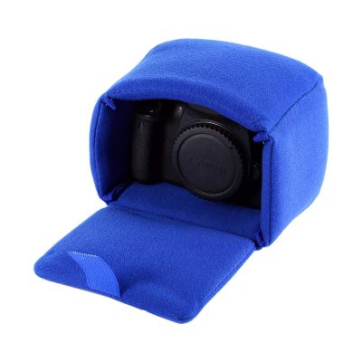 ASHATA DSLR Camera Bag, Water-resistant DSLR SLR Camera Insert Bag Velvet Insert Camera Protective Bag Case for Women, Men(blue)