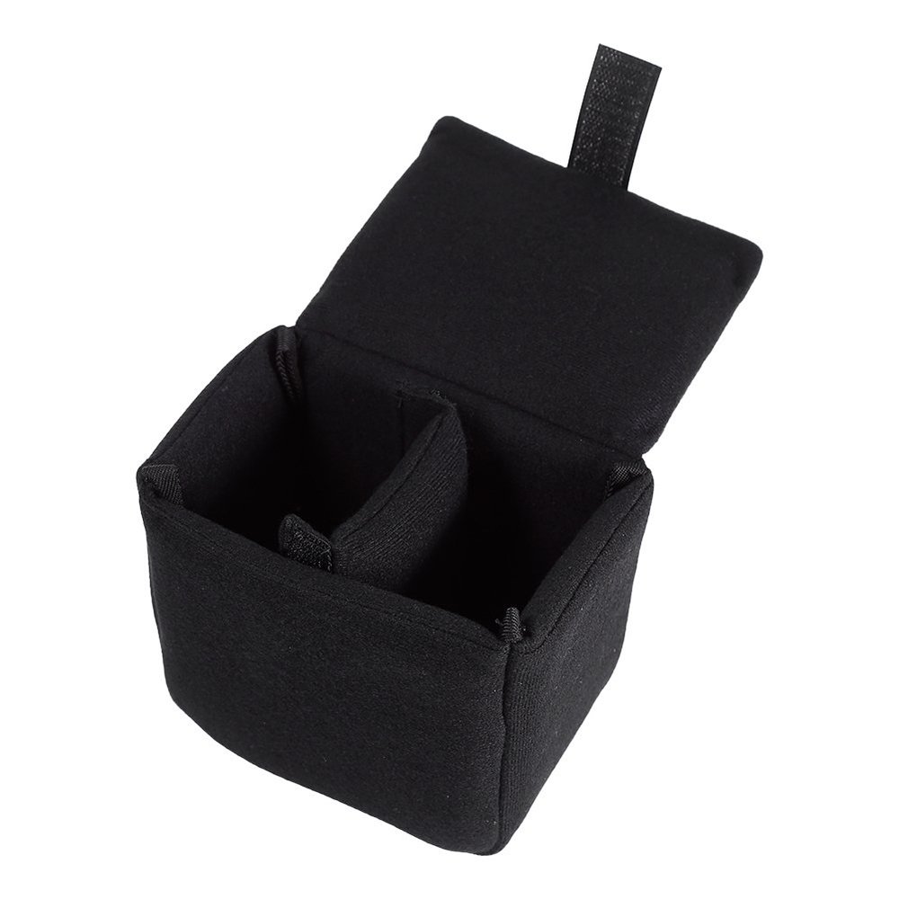 ASHATA DSLR Camera Bag, Water-resistant DSLR SLR Camera Insert Bag Velvet Insert Camera Protective Bag Case for Women, Men(black)