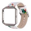 Replacement Band Compatible with Fitbit Blaze,Fashion Women Girl Soft Leather Replacement Band Adjustable 5.5-8.0 inch Sport Strap with Meatl Frame Compatible with Fitbit Blaze view 1