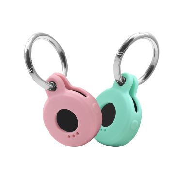 Key Finder Case Cover for Tile Sticker 2022,Case for Dog Collar,Item Finder Dog Id Tag Holder for Sticker Tracker,Birthday Party Supplies,Pink Mint Green