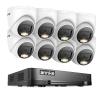 ANNKE H.265+ 1080p 16 Channel Security Camera System, 16ch 5 in 1 DVR Recorder and 8x 1080p Surveillance CCTV Turret Cams Outdoor, Smart Color Night Vision, AI Motion Detection, NO Hard Drive Included view 1