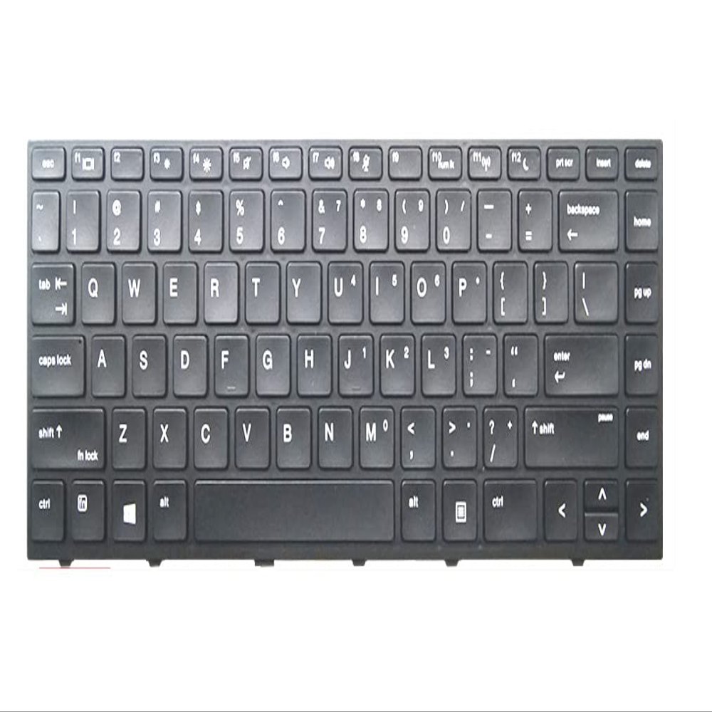 GHAG Replacement Cover Keyboard for HP ZHAN 66 ProG1 Elitebook 430G5 440G6 440G5 445g5 X8B HSN-Q04C HSN-Q06C HSN-Q08C Black Frame US