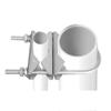 Double Antenna Mast Clamp Heavy Duty V-Jaw Bracket with U Bolts, Sturdy Mast to Mast Mounting Hardware for Outdoor Antenna2 Sets, Slinkdsco view 3