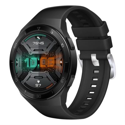 CZKE Sport Original Silicone 22mm Watchband Straps for Huawei Watch GT 2e Smart Watch Replacement GT2e Wristband Bracelet Belt Correa (Color : Black White, Size : for Huawei GT2e)
