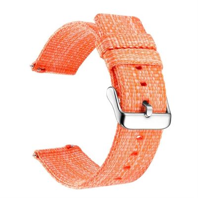 20mm Watch Band for Samsung Galaxy Watch4 Classic 46 42mm Smartwatch Nylon Sport Bracelet Watch 4 44 40mm Strap Watchband Correa (Color : Orange, Size : Galaxy Watch4 44mm)