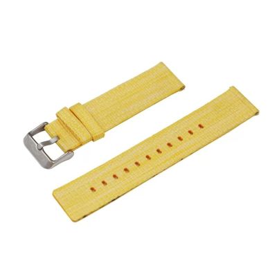 20mm Watch Band for Samsung Galaxy Watch4 Classic 46 42mm Smartwatch Nylon Sport Bracelet Watch 4 44 40mm Strap Watchband Correa (Color : Yellow, Size : Galaxy Watch4 40mm)