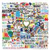 Autism Stickers |50 Pcs Autism Awareness Waterproof Vinyl Decals for Water Bottles Laptop Luggage Cup Computer Mobile Phone Skateboard Guitar Helmet Snowboard Dcor view 2