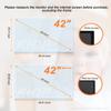 KIOP 42 Inch Anti Glare Out Blue Light Matte Film, Multi-Function TV Screen Protector,Narrow or Wide Frame, No Bubbles Fingerprints,Relieve Eye Strain,42" Narrow Frame view 2