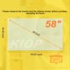 KIOP 58" Blue Light TV Shield Screen Protector Anti Glare Anti Scratch Multi-Function New Upgrade Matte Monitor Film No Bubbles Fingerprints view 3
