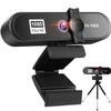 1080P Webcam,Autofocus,HD USB Computer Web Camera,HD Light Correction,for Recording/Video Streaming/Conference/Live Streaming/Game/Study,Works with OBS/Zoom/Skype/FaceTime/Teams (1080P, Black) view 1