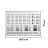 TYZK Microscope Kit Appearance Standard Card Gauge Point Gauge Transparent Contrast PET Ruler Scales Dot Line Microscope Lens Adapters view 2
