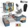 TYZK Microscope Kit Biological Microscope Kit Lab LED 1200X for Kids Microscope Lens Adapters (Color : White-Set 2 B, Magnification : 100X-400X-1200X) view 2