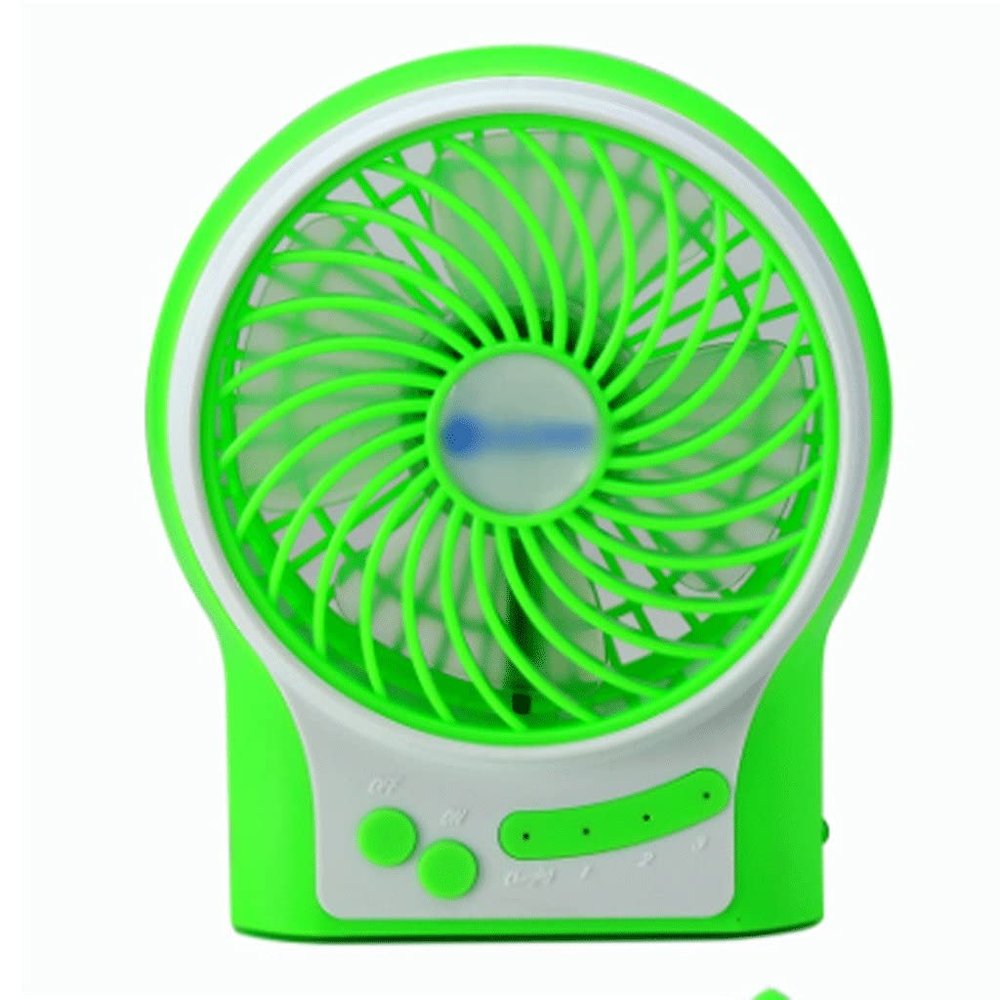 DFDFSFG Small Desk Fan,USB Mini Fan,Small but Powerful, Portable Quiet 3 Speeds Wind Desktop Fan,Home Bedroom Car School Cooling Fan Strong Airflow (Color : Green)
