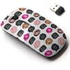 2.4G Wireless Mouse with Cute Pattern Design for All Laptops and Desktops with Nano Receiver - Food Sweet Glazed Donuts view 1