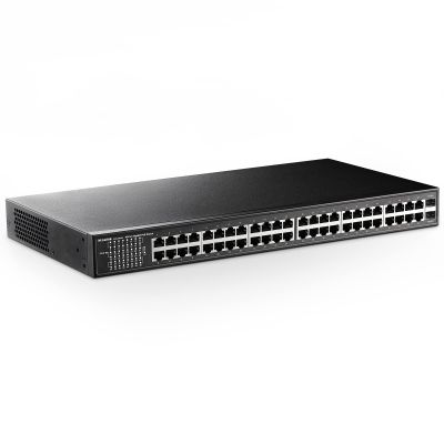 MokerLink 48 Port PoE Gigabit Switch, 2 Gigabit SFP, IEEE802.3af/at/bt 400W, Metal Rackmount Unmanaged Plug and Play Ethernet Switch